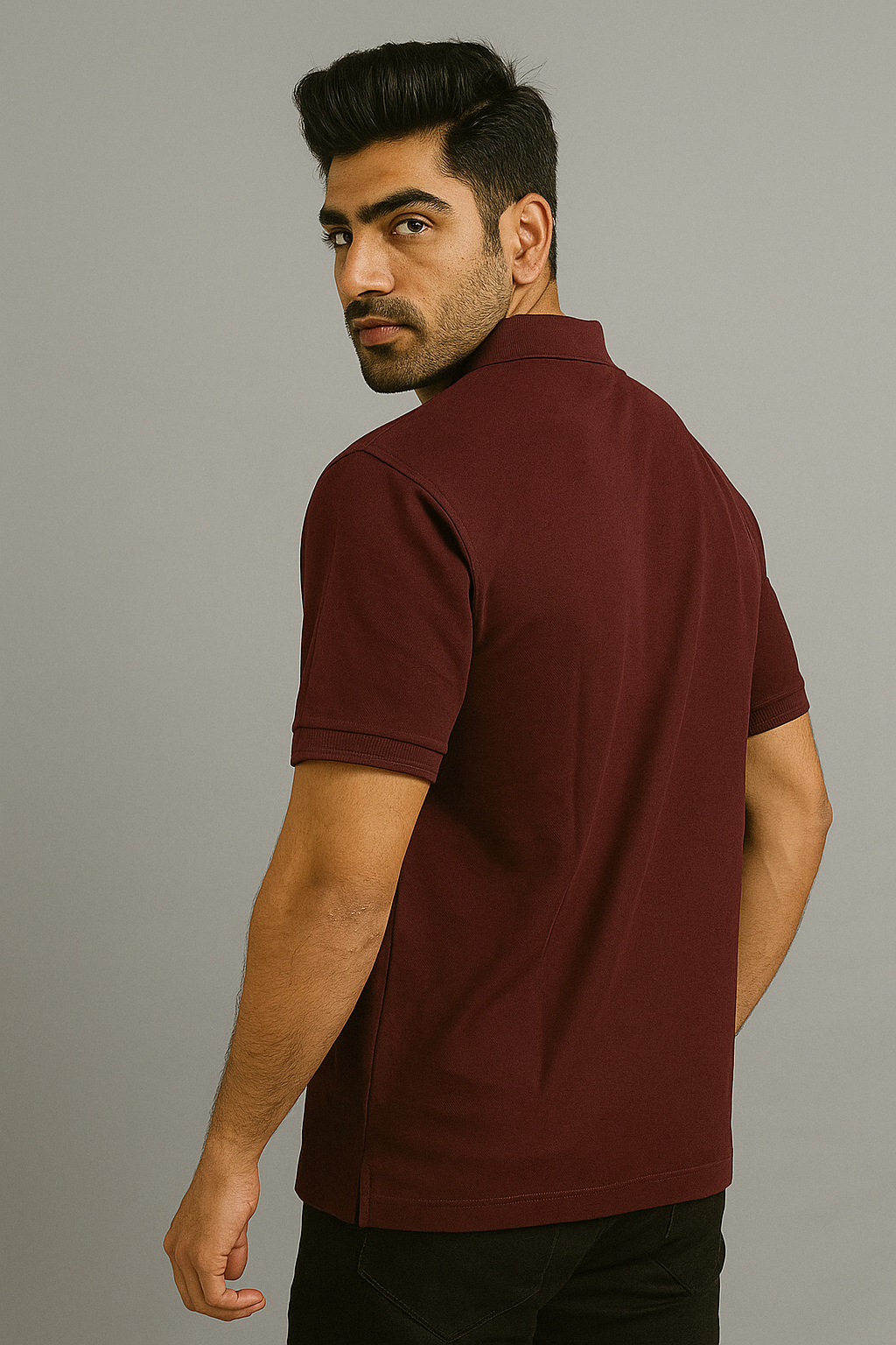 Classic Burgundy Polo Shirt – Divik Fashion