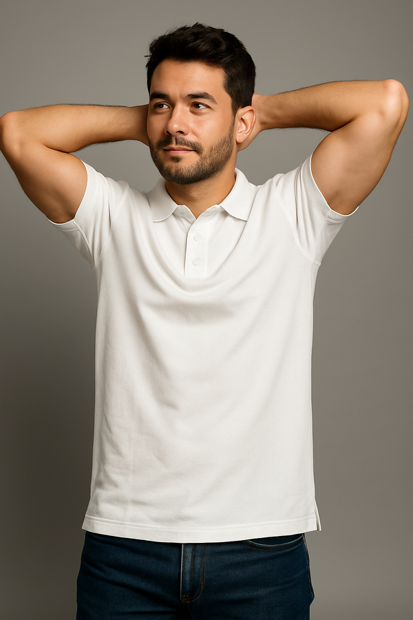 White Polo Everyday Essential -Divik Fashion
