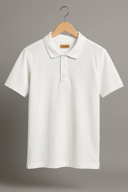 White Polo Everyday Essential -Divik Fashion