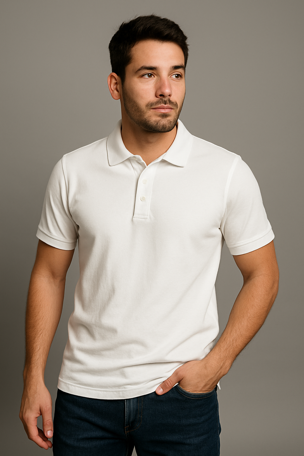 White Polo Everyday Essential -Divik Fashion